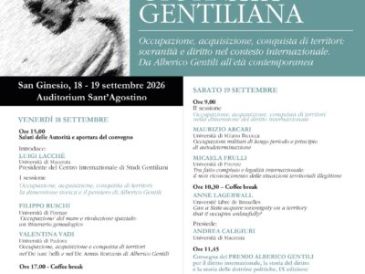 XXII Gentiliane 2026